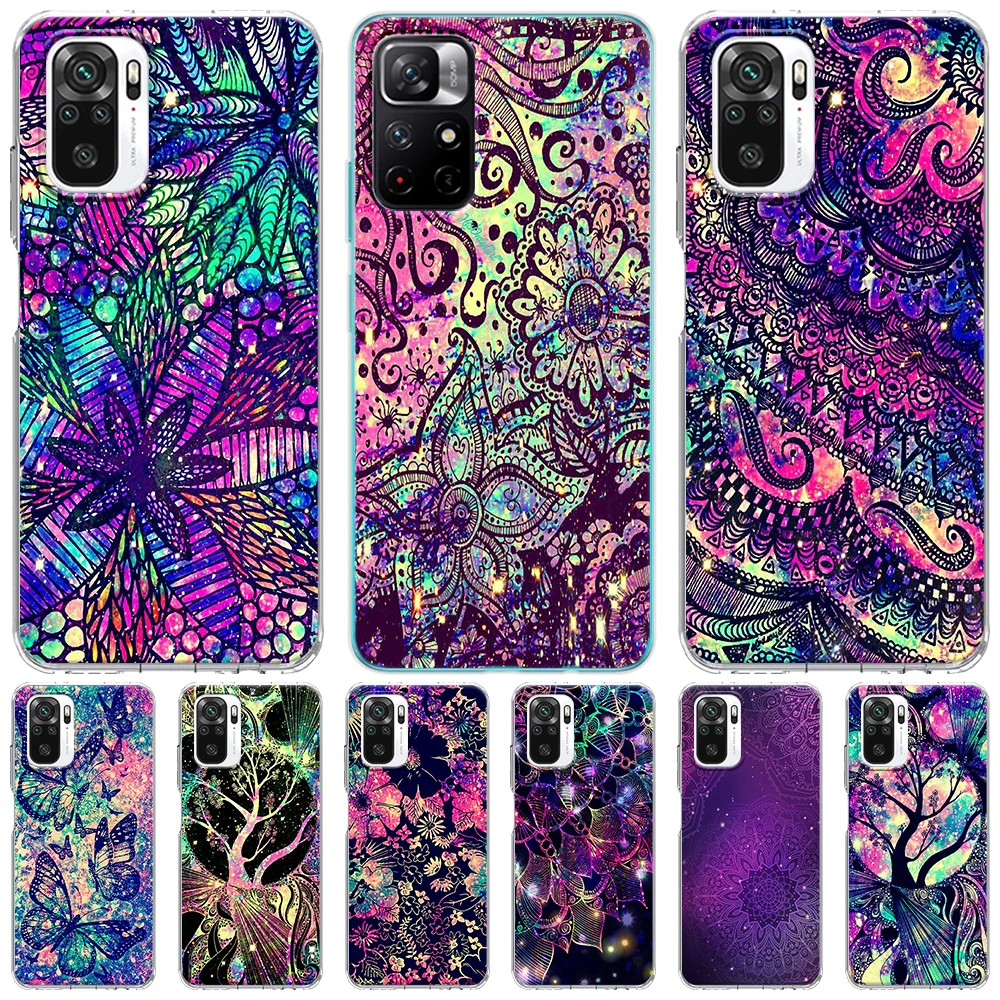 

Прозрачный чехол для Samsung Galaxy A50, A10, A70, A30, A20s, A20e, A40, A10s, A10e, A20, A52, A53, мягкий чехол из ТПУ с мандалой, подсолнухом, мандалой