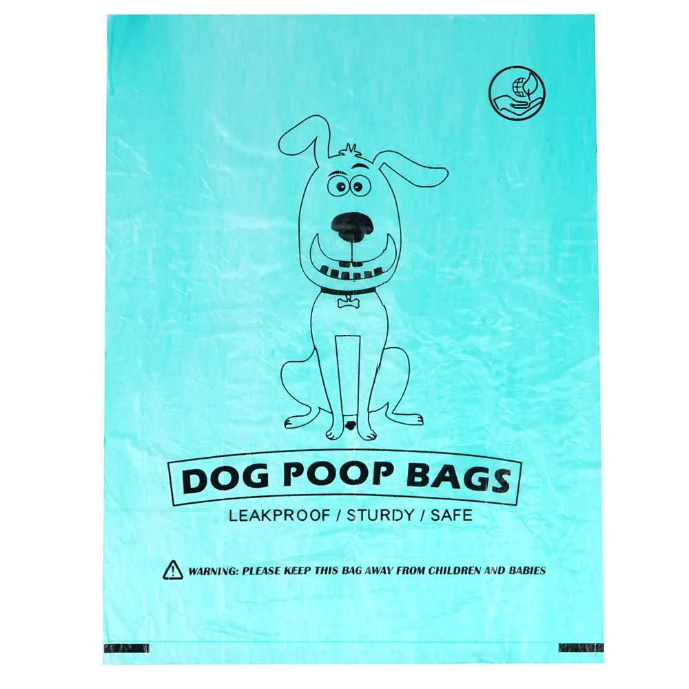 

New 20 Rolls Wholesale Pure Dog Poop Bag 15 Bags/ Roll Cat Waste Bags Doggie Outdoor Home Clean Refill Garbage Bag Pet Supplies