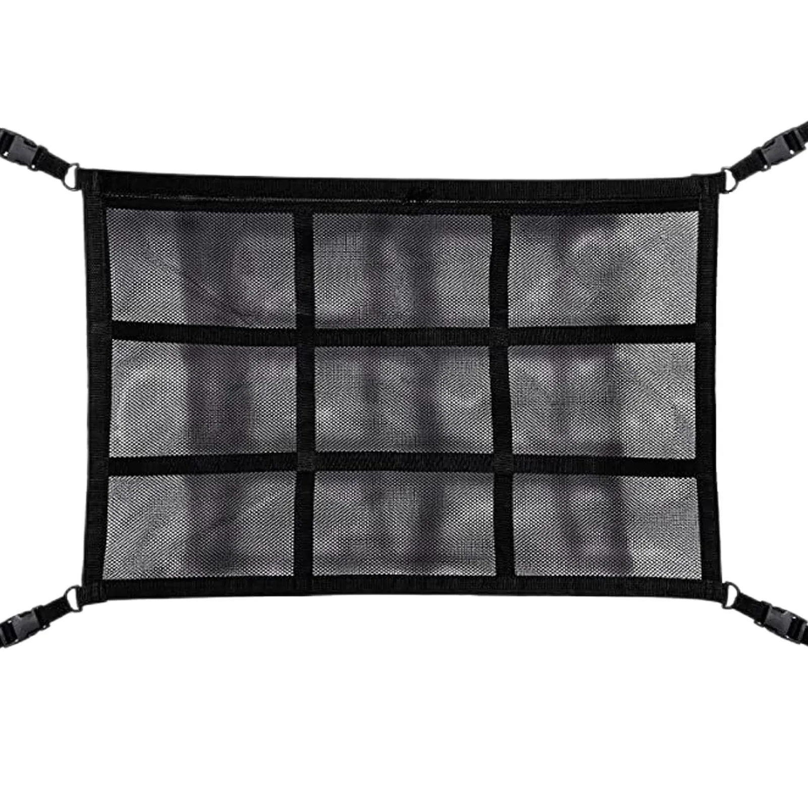 

Car Ceiling Storage Net Pocket Car Storage Ceiling Net Load-Bearing And Droop Less Double-Layer Mesh Auto Roof Storage Organizer