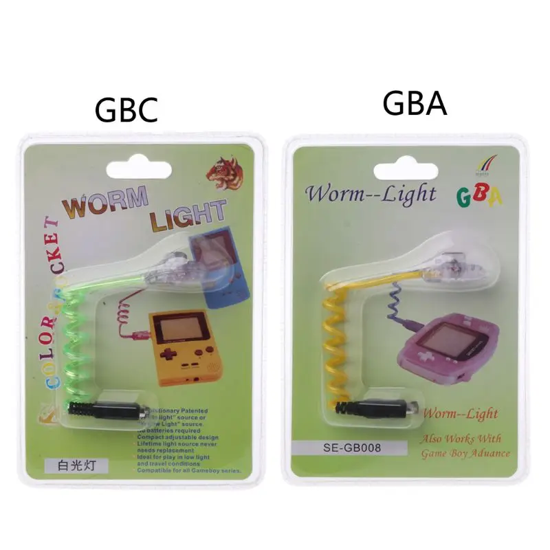 

Worm Screen Light LED Illumination Night Lamp with Packing for Gba Gameboy Advance/for GBC Console