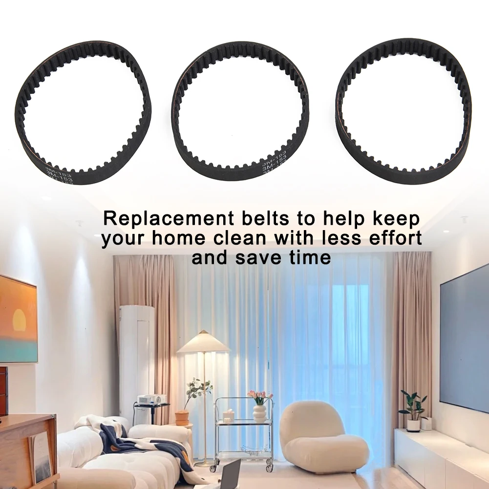 

3pcs Vacuum Cleaner Belt For Shark HZ2002 Front Soft Brush Gates # 153-3GT-7 Vaccum Cleaner Spares Household Cleaning Tool