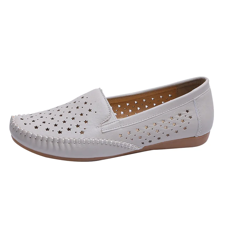 

2022 new flats shoes for woman fashion breathable sneakers leathers women shoes Slip-On Comfortable soft bottom womens shoes