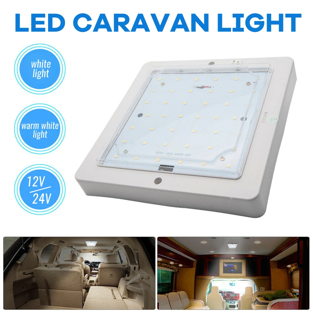 

LED Ceiling Cabin Light 12V Van Caravan Trailer Interior Roof Dome Lamp Styling Indoor Lighting Motorhome Camper Bus Boat Lorry