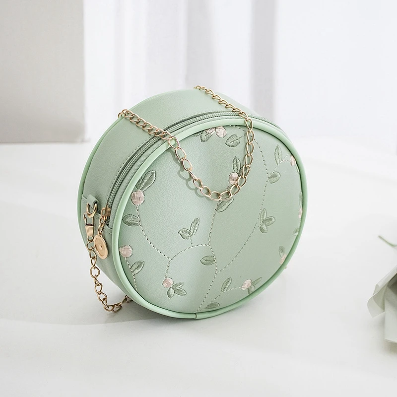 Fashion Chain Crossbody mini bag girls small Shoulder Bag Lipstick Storage Bag Cute Round Messenger Bag