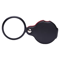 mini magnifier 10x foldable pocket magnifier portable 50mm jewelry reading magnifying glass loupe 10x mini magnifying glass