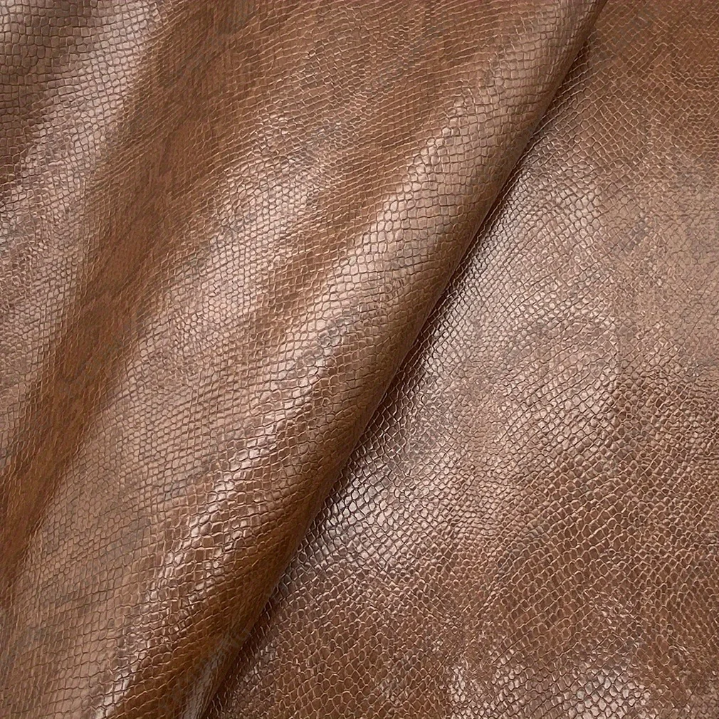 Мягкая Текстурированная змеиная виниловая искусственная кожа обивка под