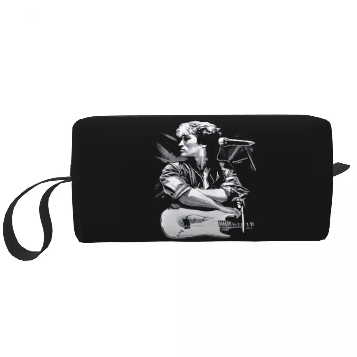 

Travel Viktor Tsoi Guitar Toiletry Bag Portable Rusian Rock Kino Makeup Cosmetic Organizer Women Beauty Storage Dopp Kit Box