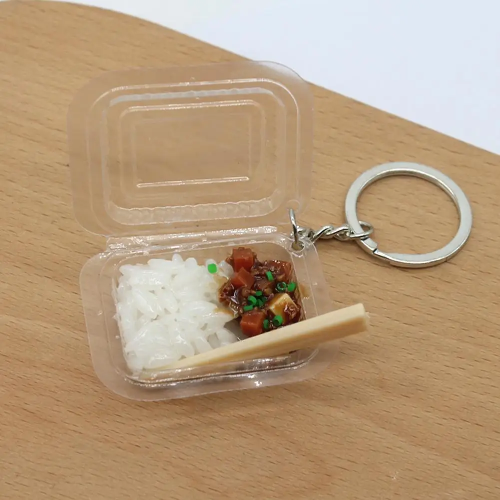 

Durable Food Pendant Creative Portable Key Chain Chinese Food Cute Key Chain