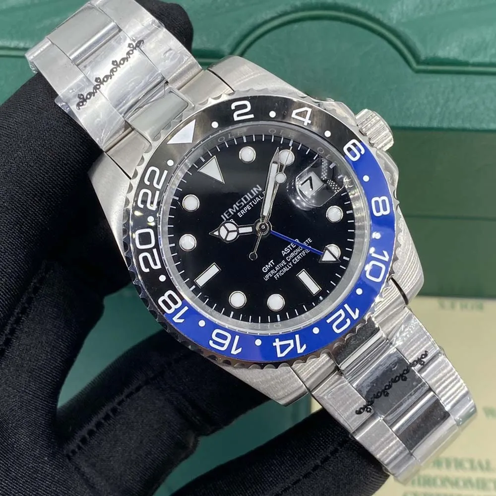 

High Original Brand Watches For Mens Multifunction GMT Function Automatic Mechanical Watch Classic Luxury Sports AAA Male Clock