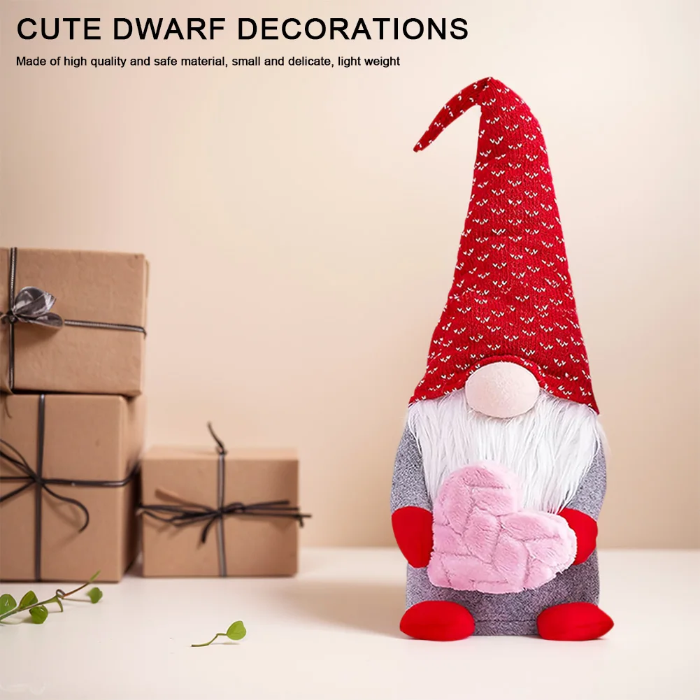 Гном конверт сердце любовь безликая кукла эльф настольная стоячая игрушка