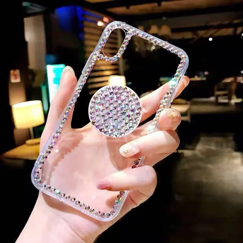 Чехол для телефона Bling Samsung Galaxy держатель кронштейна подушки безопасности Diamond S24
