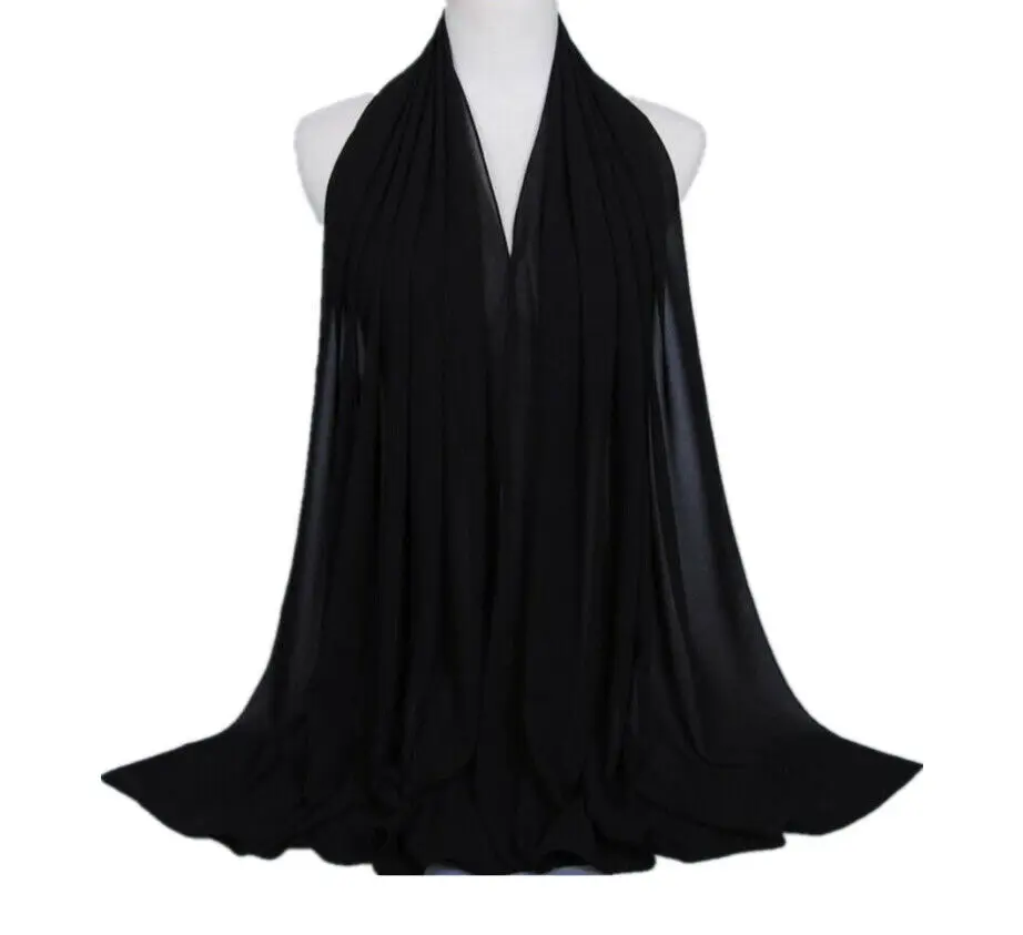 Women's Muslim Islamic Long Hijab Scarf Shawls Head Wrap Chiffon Ladies Scarves