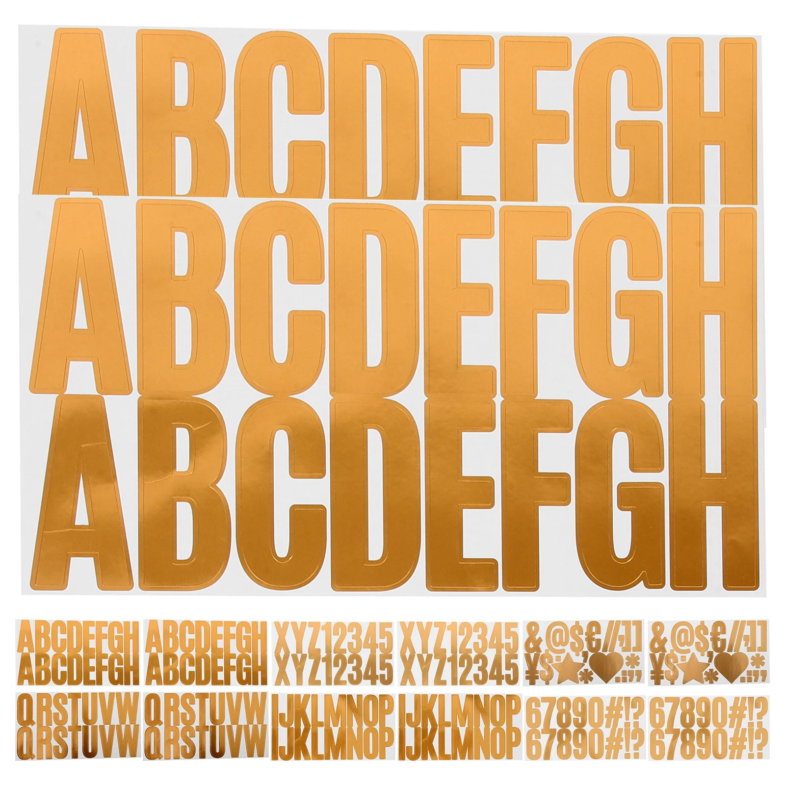 

24 Pcs Bathroom Decorations Letter Stickers for Bulletin English Letters Decals Poster Board Multi-purpose Mailbox