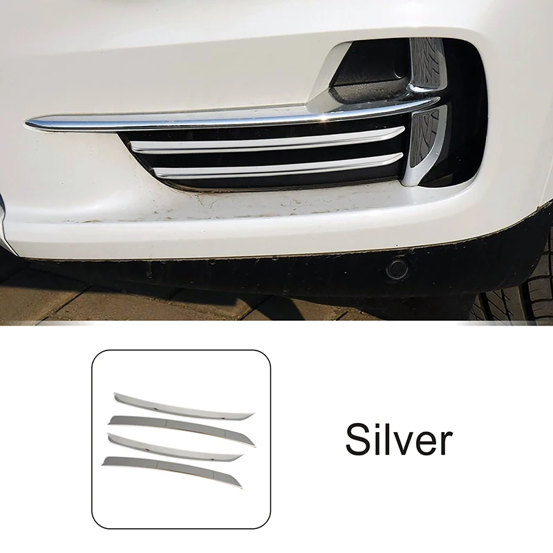 

Автомобильный Стайлинг, передние противотуманные фары, полосы, украшение для BMW X5 F15, Бампер Из Нержавеющей Стали, крышка, отделка, автомобильные внешние аксессуары