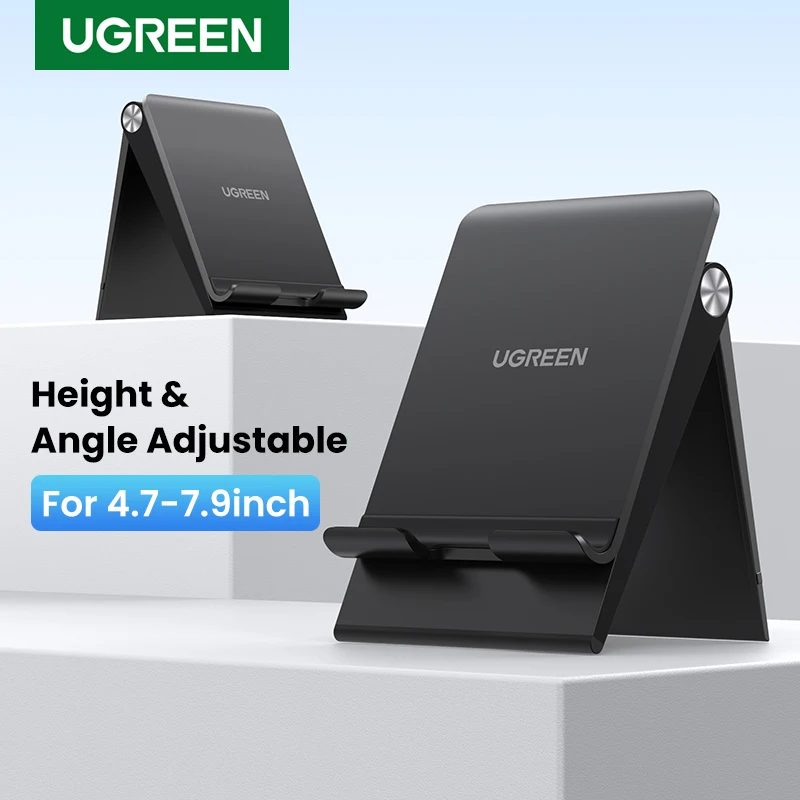 

UGREEN Desk Phone Holder Stand Cell Phone Dock Stand for Samsung Galaxy S20 iPhone XS X Adjustable Foldable Mobile Phone Holder