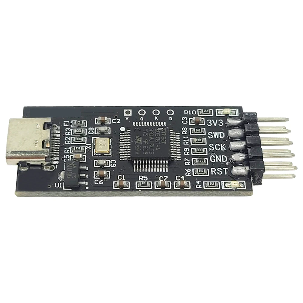 Фото Эмулятор модуля загрузки горелки STM32 для чипа Cortex-M, замена портов JLINK и STLINK 10M SWD CDC TTL, USB TYPE-C №4