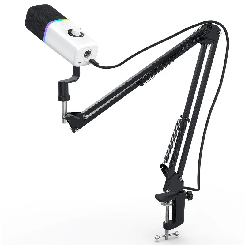Игровой USB-микрофон конденсаторный микрофон с шумоподавлением и отключением