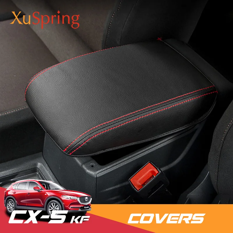 

Для 2017-2021 Mazda CX-5 CX5 KF подлокотник консоли фотоэлемента с поддержкой коробки подушка-накладка коврик для стайлинга автомобиля