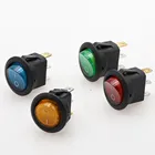 СВЕТОДИОДНЫЙ Переключатель KCD1 20 мм, 20 А, 12 В, кнопка включениявыключения автомобисветильник, 3-контактный круглый тумблер