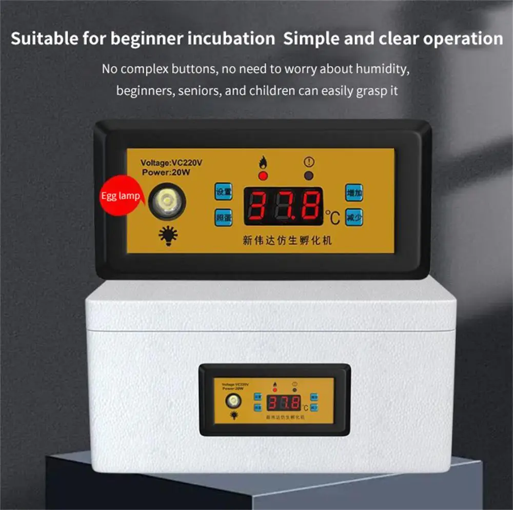 

Incubation Broiler Farm Equipment Easy To Use Saving Having Insulation Equipped With Egg Lighting Function Chicken Incubator