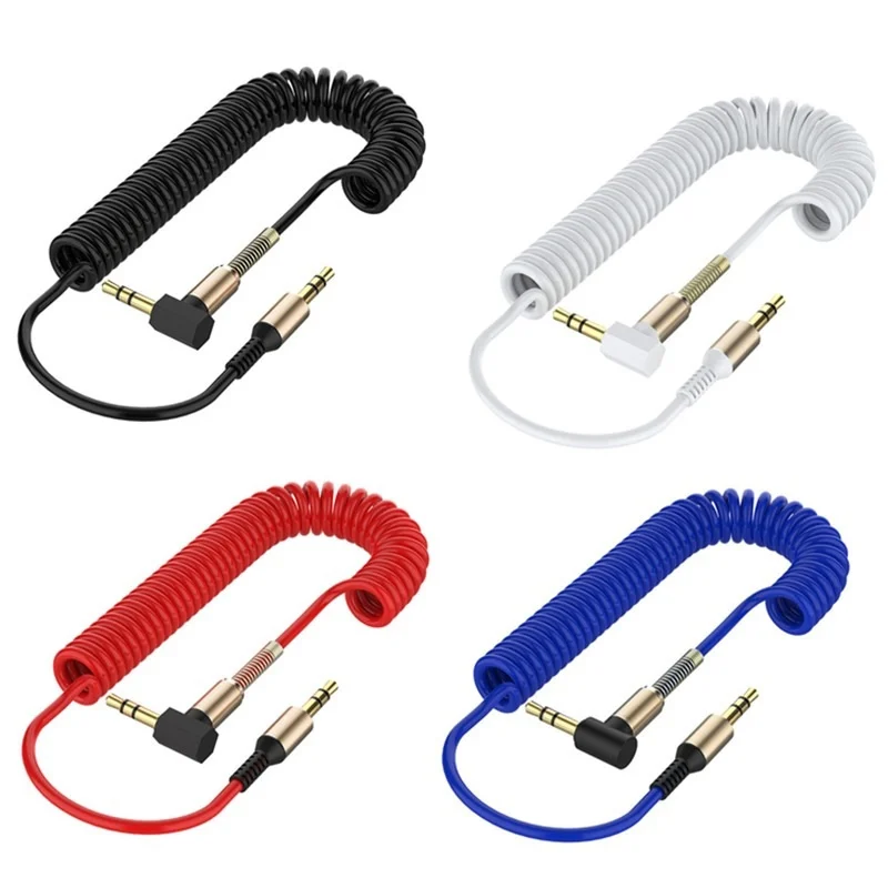 

Aux Cable 3.5mm Audio Cable 3.5mm Car Spring Audio Cable Gold Plated jack male to male speaker cables for JBL Headphone iPhone
