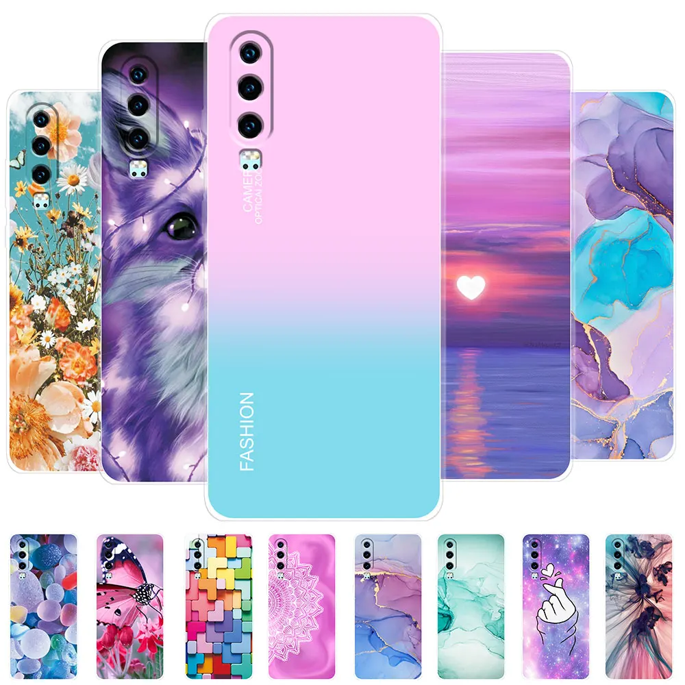 Чехол для Huawei P30 Lite Pro Милый Силиконовый Мягкий Фундас Прозрачные Чехлы для Телефона С Бампером P 30 On.