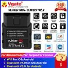 Автомобильный диагностический сканер Vgate vLinker MC + ELM327, устройство для чтения кодов с поддержкой Bluetooth 4,0, Wi-Fi, для AndroidIOS