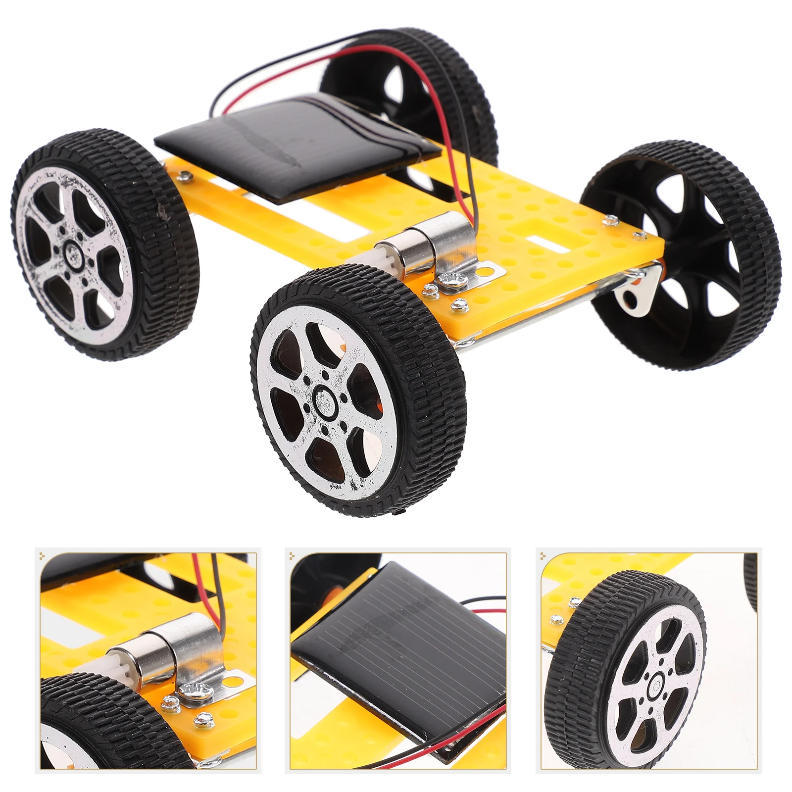 

1 Set of Solar Car Model Making Kit Educational Plaything Interactive Toy