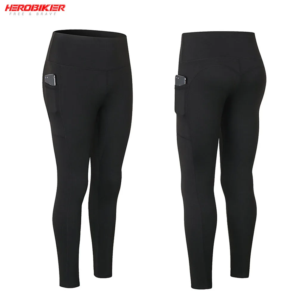 

Бесшовные колготки HEROBIKER для фитнеса, бега, йоги, леггинсы с высокой талией, пуш-ап, спортивные женские штаны без ощущения, леггинсы для трени...