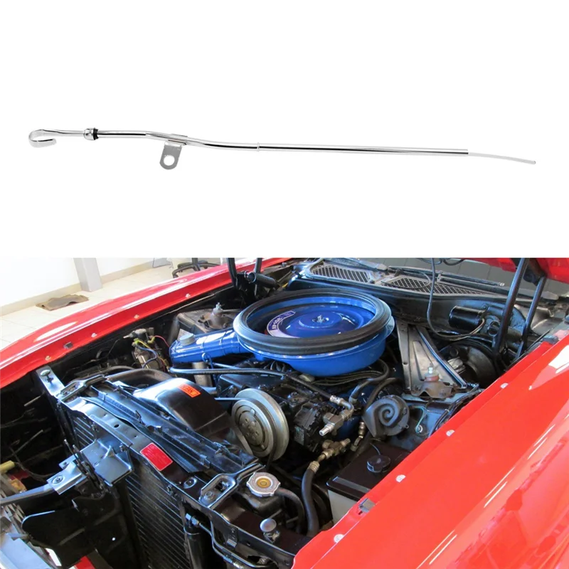 Для Ford 351C Cleveland хромированный щуп для измерения уровня моторного масла и трубки