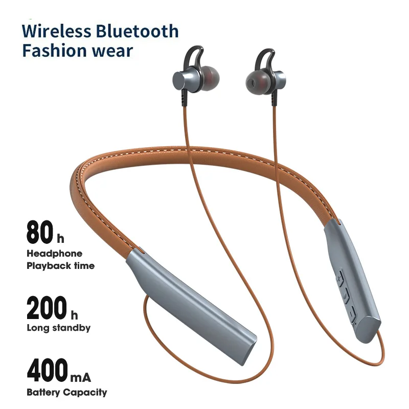 

Bluetooth-наушники на магнитной застежке с микрофоном