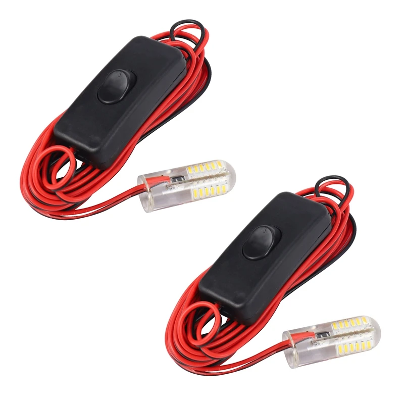 

2X Underwater Night Lights 48 Leds Attract Fish Fishing Lighting 12V Flashing Bait Lamp Warm White