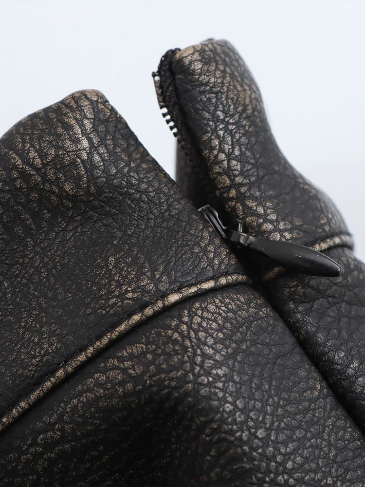 KAOPU ZA Женская кожаная куртка с передними карманами или юбка из искусственной кожи