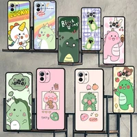 cute dinosaur baby case for xiaomi mi poco x3 nfc m3 pro f3 gt f1 m4 11 lite note 10 11t 10t 9t silicone back phone cover