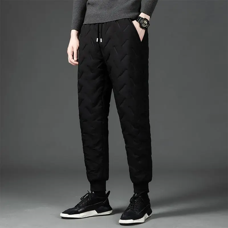 

Зимние Модные Штаны для бега, мужские утепленные повседневные уличные штаны, новые брюки с хлопковой подкладкой, уличная одежда, мужская одежда в стиле Харадзюку