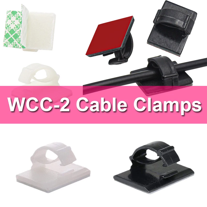 

Кабельные зажимы WCC-2, белые и черные