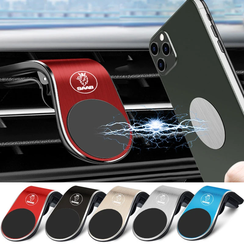 

Magnetic Car Phone Holder Mobile Mount Smartphone GPS Support Stand for Saab 9-3 93 9-5 9 3 900 9000 95 Scania Interior Parts
