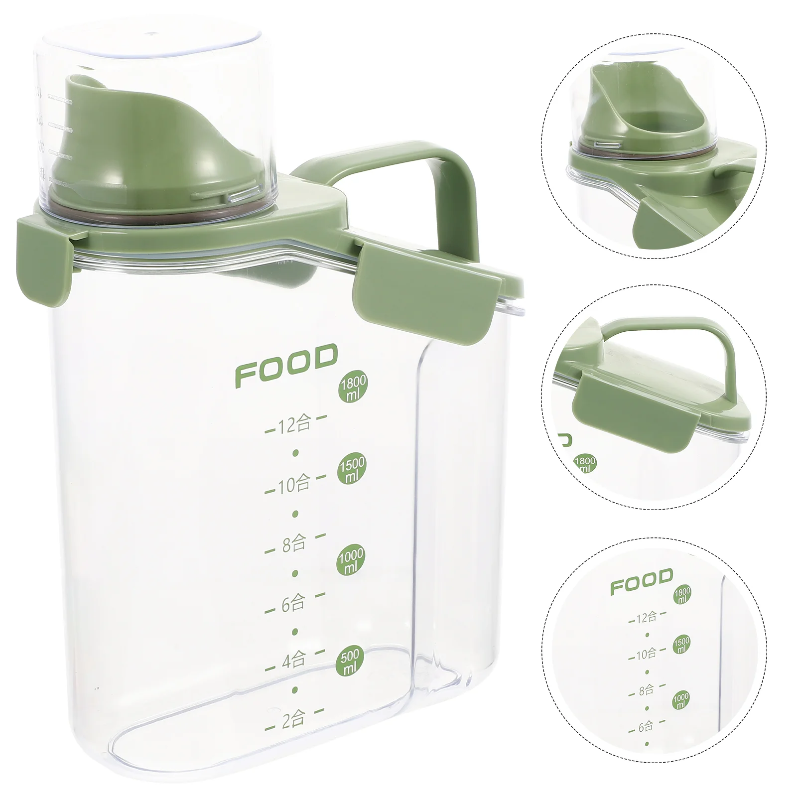 

Storage Container Ricecontainers Dispenser Bucket Grain Flour Bin Dry Oatmeal Snacks Pet Canister Box Cereal Sugar