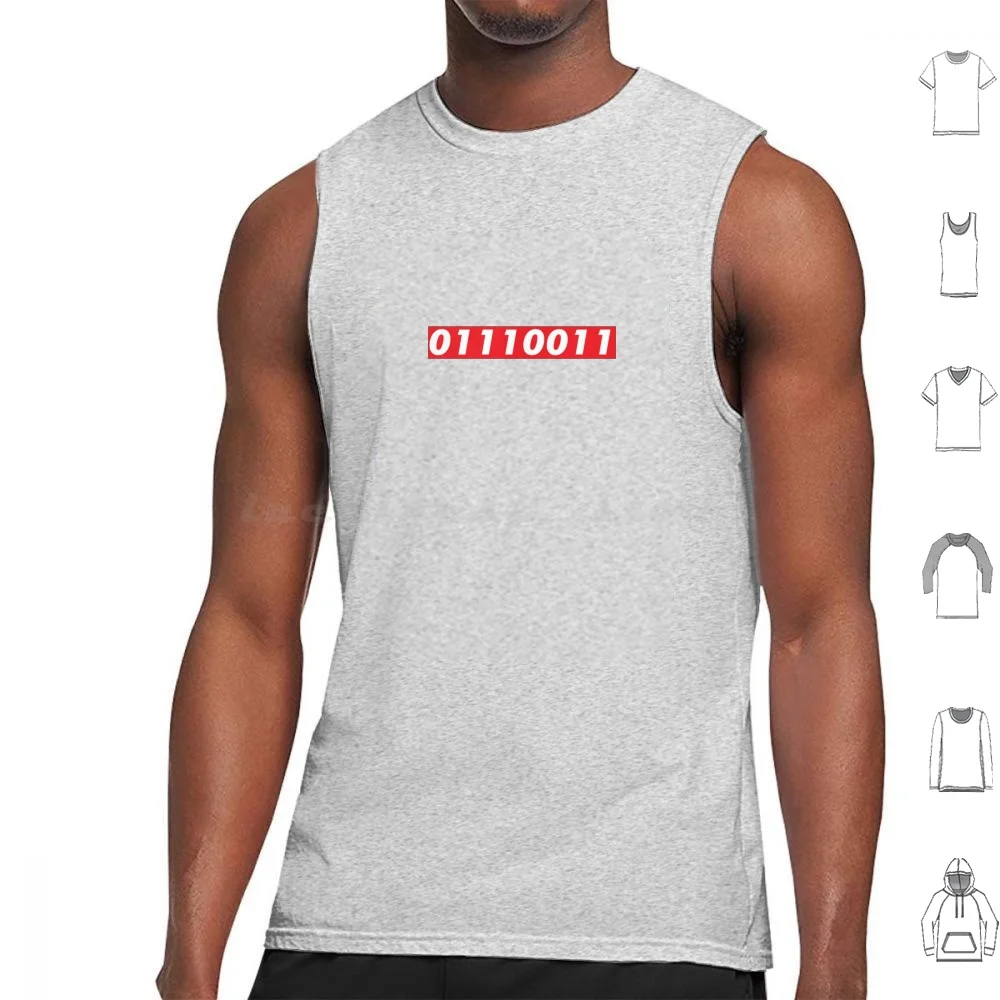 

1110011 Tank Tops Vest Sleeveless 01110011 Binary Binary Code Code Binary Song Binary Code Song Code Song Coder Program