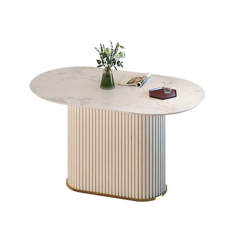 

Овальный шиферный простой домашний обеденный стол и стул из камня для квартиры, комбинированная мебель для гостиной