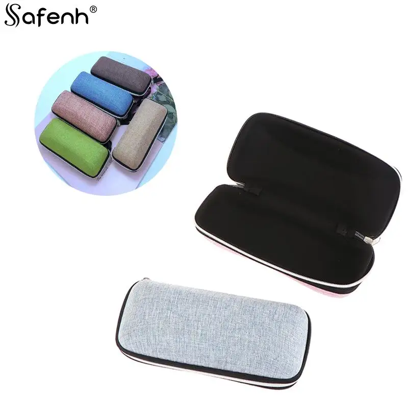 

1PCS Sunglasses Case Eyewear Cases Cover Sunglasses Box Case For Women Fashion Glasses Box With Lanyard Zipper Eyeglass Cases