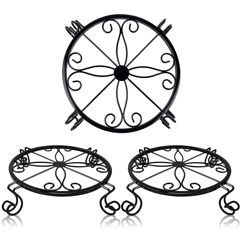 

3 шт., металлические подставки для цветочных Горшков