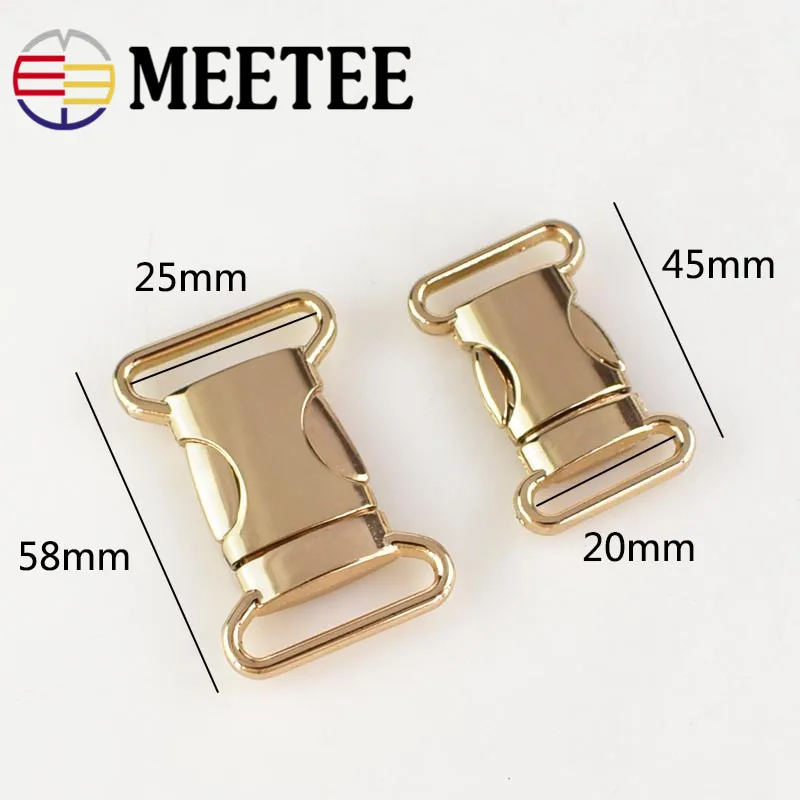 Металлические пряжки Meetee 20 мм 25