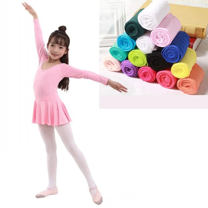 Summer Spring Kids Girls Velvet Collant Tights Children's Solid White Pantyhose Child Ballet Dance school Stocking leggings sock | Детская