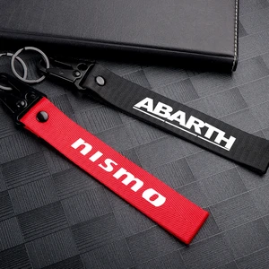 Car Badge Ribbon Lanyard Key chain KeyRings Key Accessories For Chevrolet cruze captiva SS Z71 Equinox Trax Impala Camaro Sail