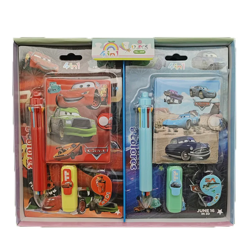 Набор канцелярских принадлежностей Pixar Cars 3: милый мини-блокнот с мультяшным персонажем Молния Маккуин, ручка, подарок для детей, награда для школьников (art.: 3920da63dae6e) - 3920da63dae6e