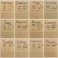 tulx 12 constellation earrings for women girls zodiac sign symbol stud earrings fashion jewelry birthday ear stud accessories