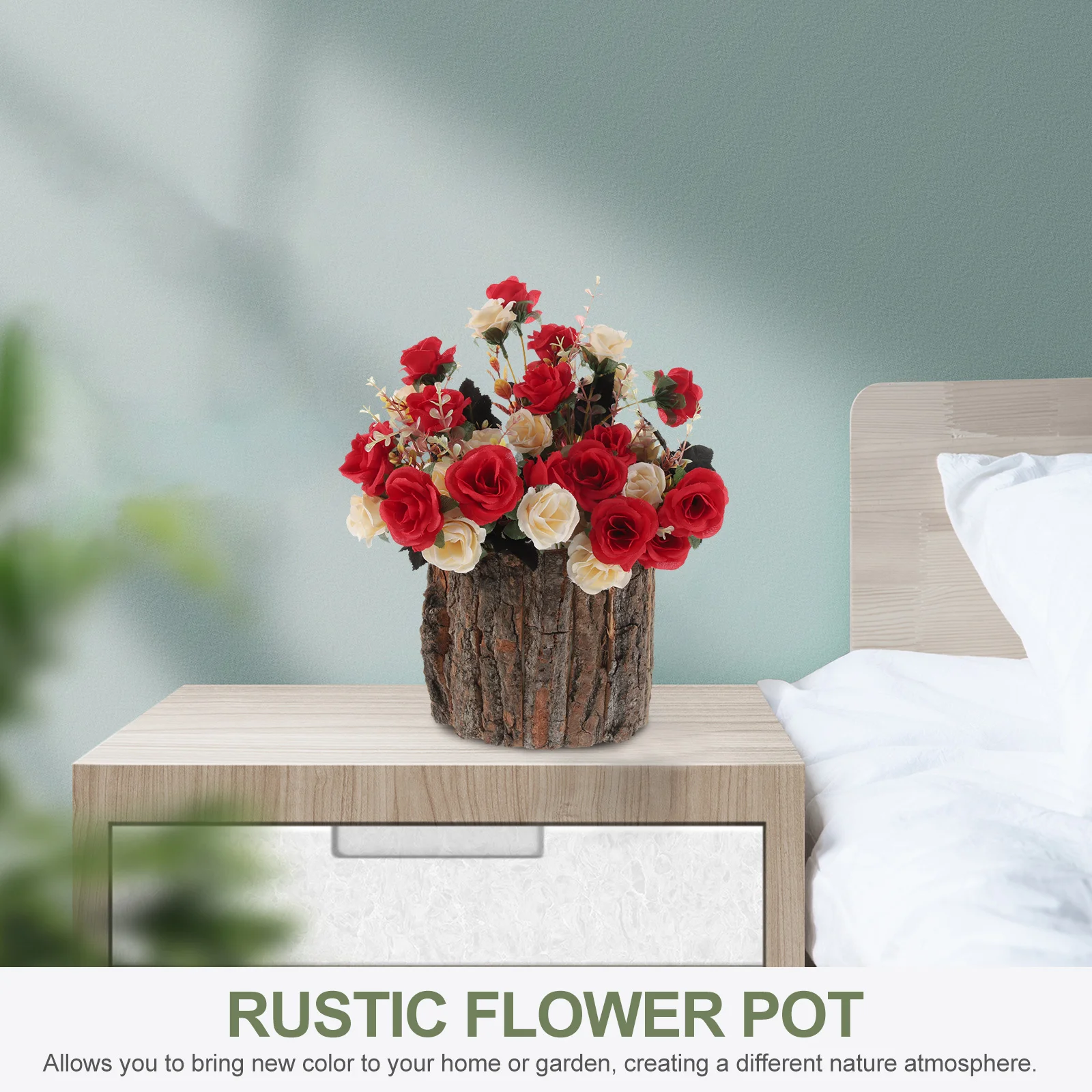 Комнатное растение пасторальный цветочный ящик деревенский кашпо деревянный