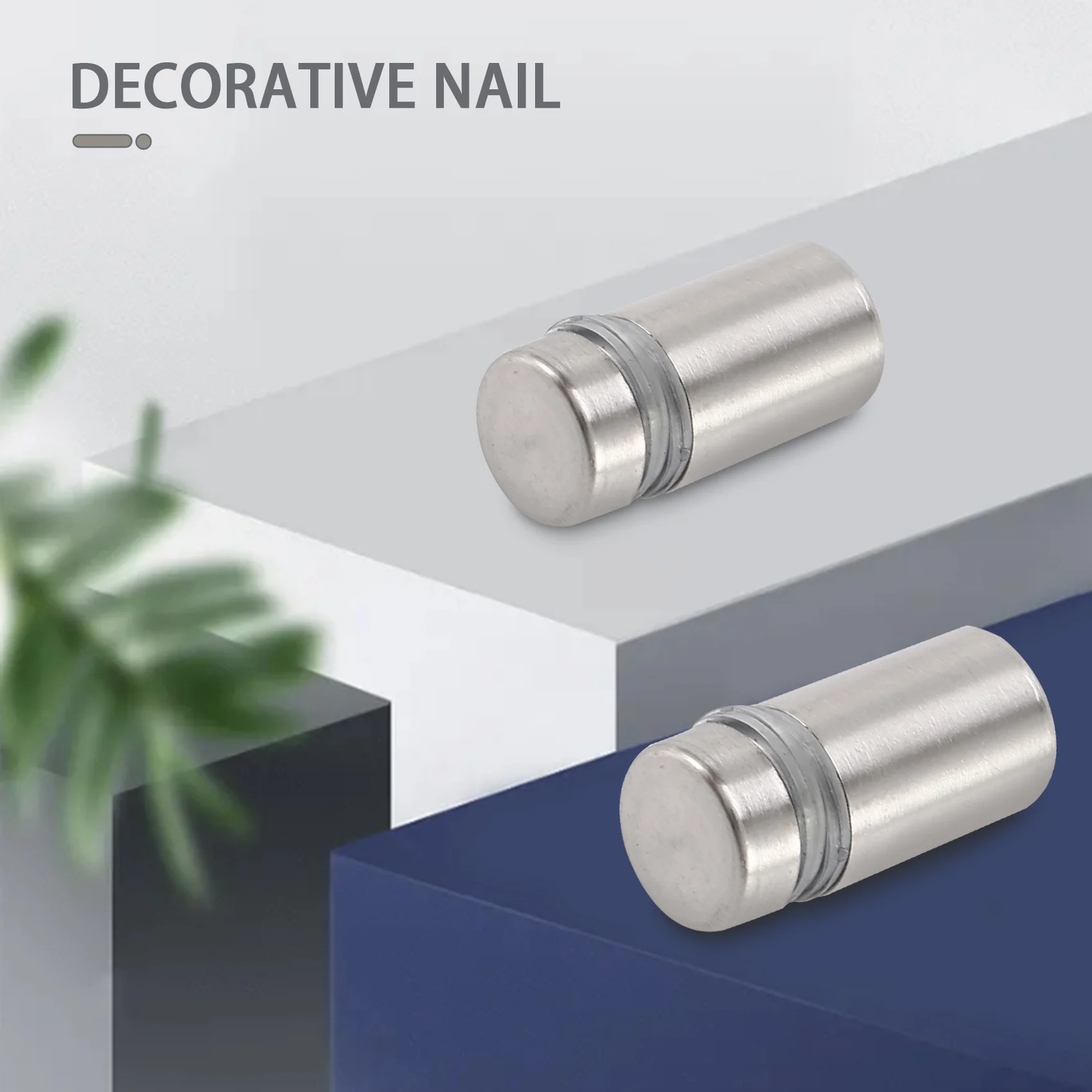 

30 Pieces 12 X 22Mm Stainless Steel Spacer Glass Holder Sign Mounting