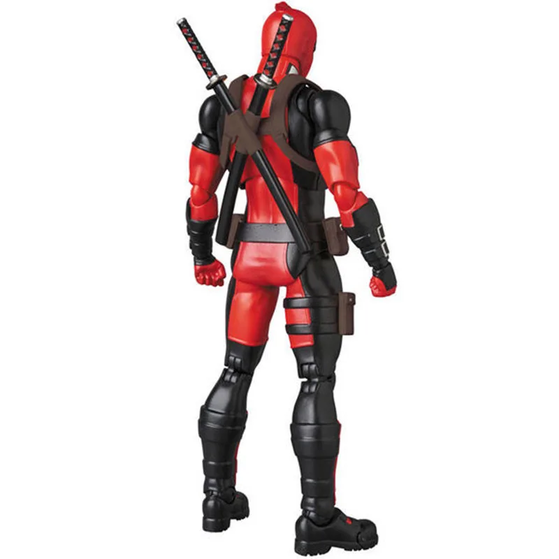 Фото Фигурка Дэдпула 16 см, Mafex 082 X-Men, экшн-фигурка, комиксная версия, статуя Дэдпула, коллекция кукольный орнамент, подарки на день рождения №5